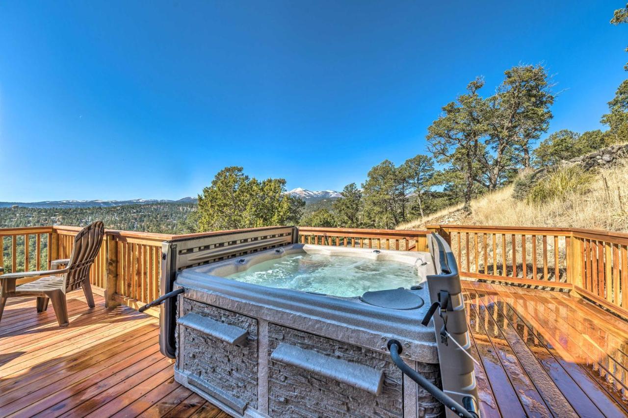 Mountains Majesty Cabin With Hot Tub And Mtn Views! Villa Ruidoso Ngoại thất bức ảnh